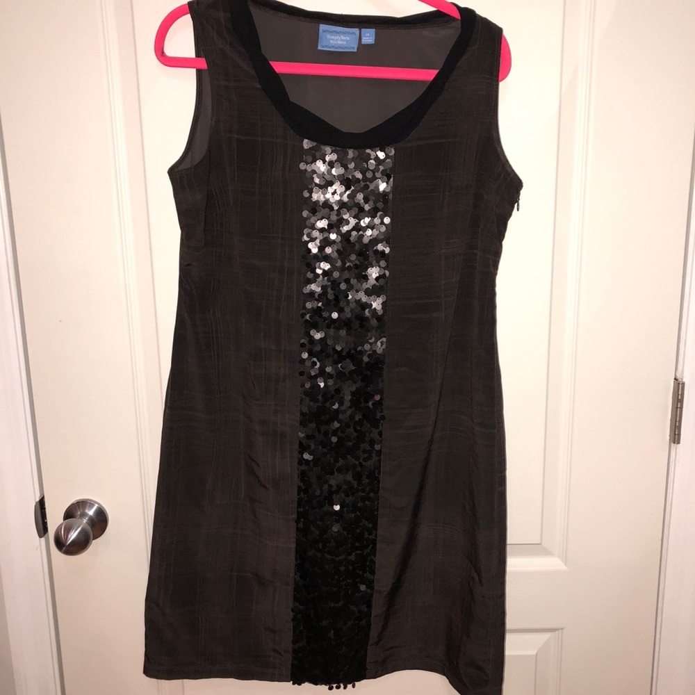SimplyVera wang sleeveless dress with sequin panel